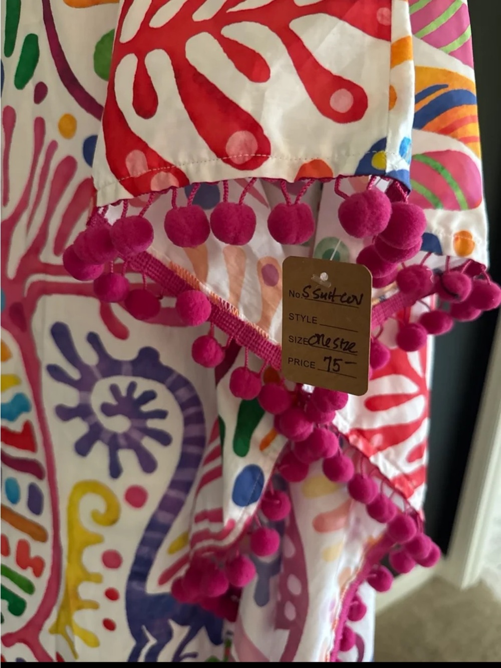 NWT Cinco Raíces Estudio Poncho Swimsuit Coverup One Size - Picture 4 of 12